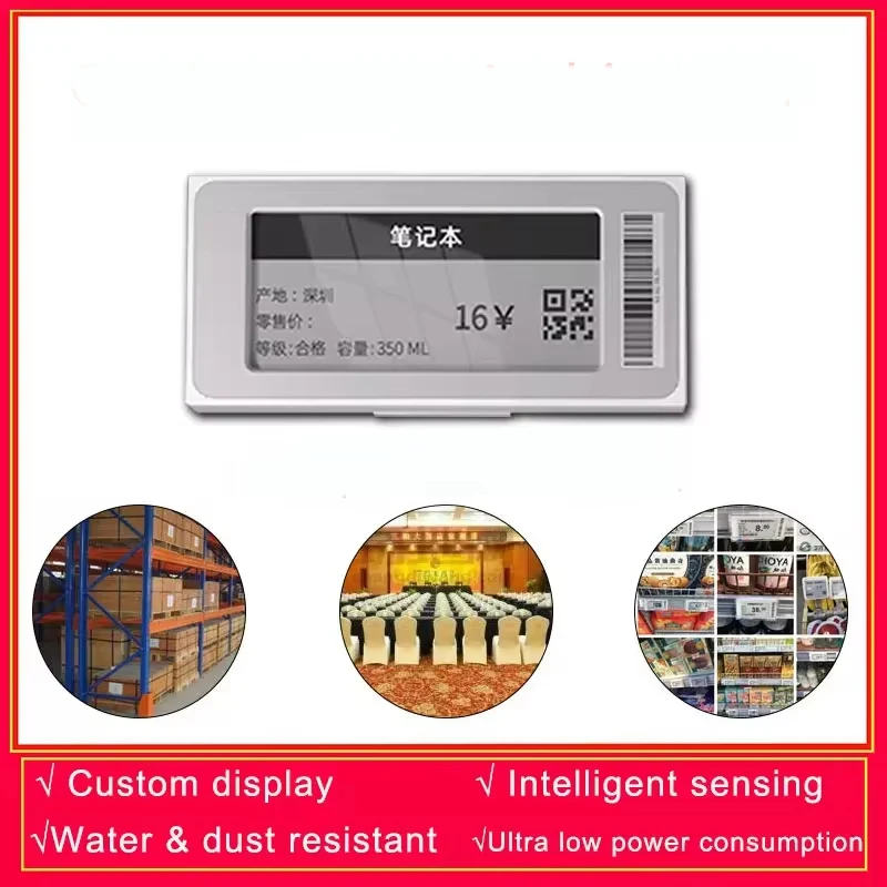 Eink Price Tag 1PCS 2.1" Electronic Price Tag ESL TFT Screen Shelf Label No Messy Writing NO Base Sation Bluetooth Connect Andriod App