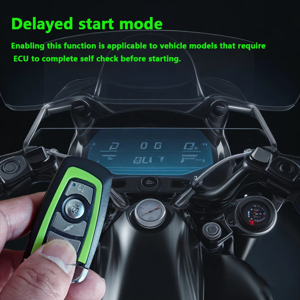 Universali motociklo signalizacijos sistemos vaizdas 3