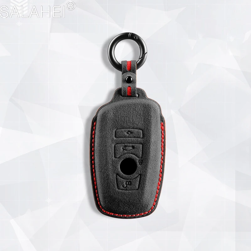 

Suede Leather Car Key Case For Bmw F20 F30 G20 F31 F34 F10 G30 F11 X3 F25 X4 I3 M3 M4 1 3 5 Series 320i 530i 550i Accessories