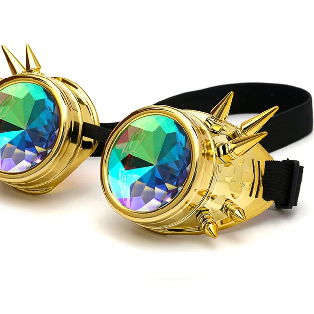 ABS Spiked Steampunk Gafas Gafas Soldadura Goth Cosplay Gafas