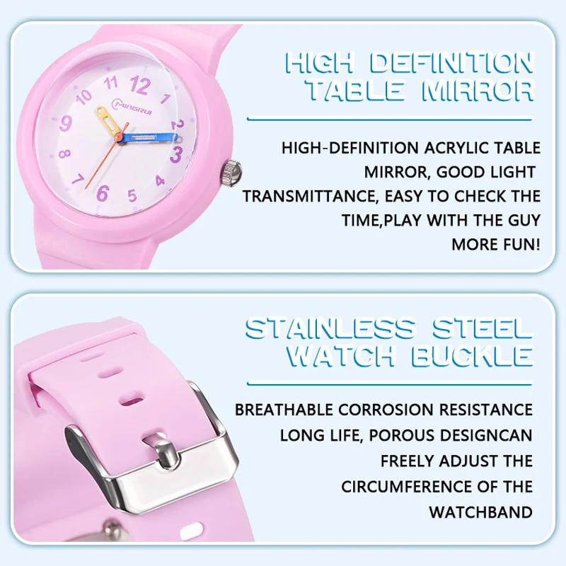 UTHAI CA03 3-12 Year Old Children's Watch Fashion Simple Sports Comfortable Waterproof High Boys Girls Quality Quartz Watches 3