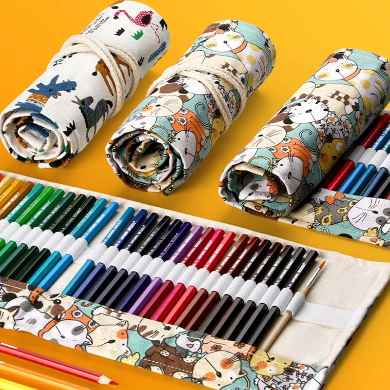 Kawaii Cat Pencil Case for Art Brushes Makeup Brushes Bag Pencil Cases for Office Estuches Escolares Box Kids School