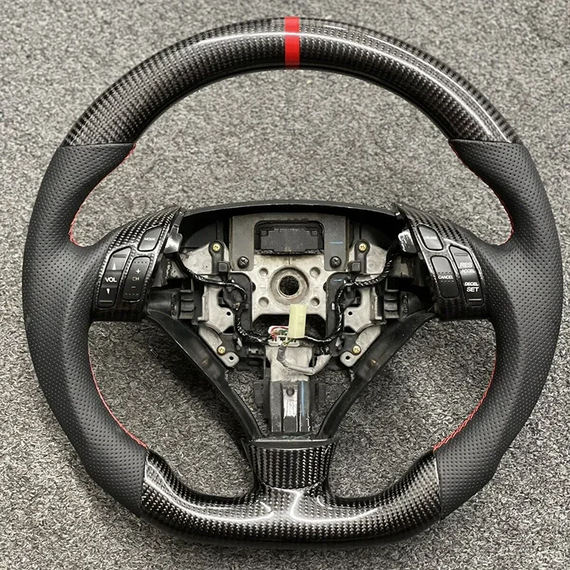 

Сменное рулевое колесо из углеродного волокна для Honda Accord 7 для Acura TSX Cl7 Cl9 2003 2004 2005 2006 2007