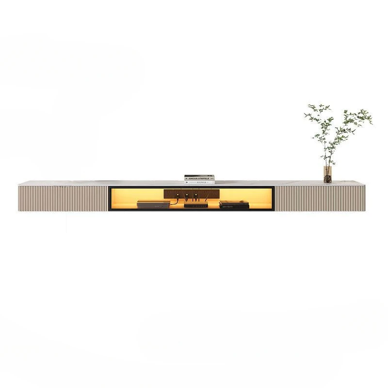 

Современный минималистичный сланцевый подвесной ТВ-стенд, мебель для гостиной в скандинавском стиле, роскошный настенный ТВ-шкаф, журнальный столик