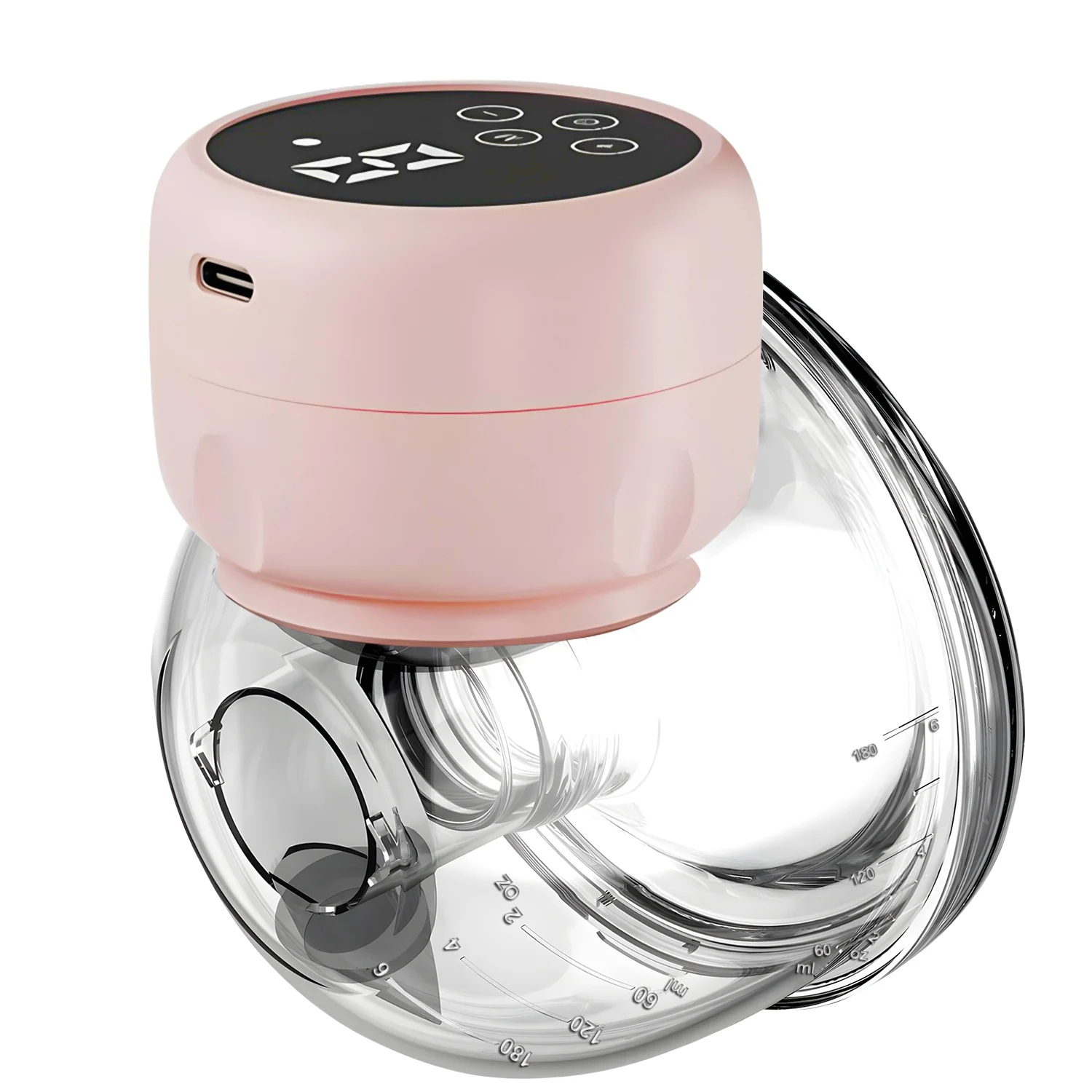 amzwn Electric Pump Wearable Breastpump Wireless Portable Pumps Milk Extractor USB Charging Breast Sucker_voghion.com