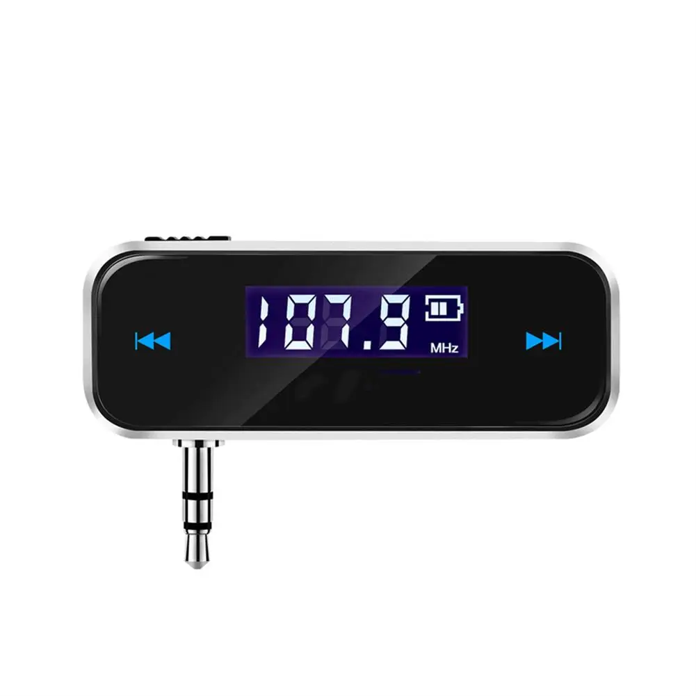 3.5mm Car Music Audio Fm Transmitter Car Kit Lcd Display Mini Wireless Transmitter fm transmitter Compatible For Android Iphone