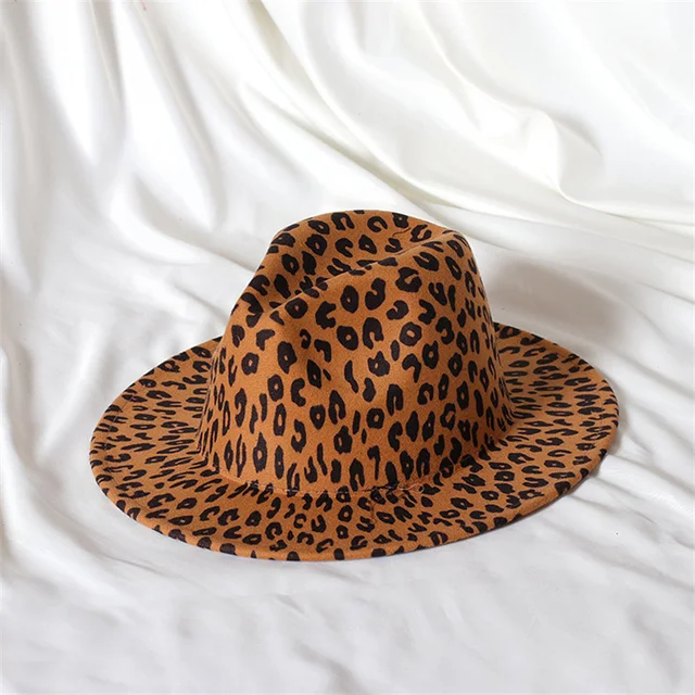 2023 Leopard print Spring new red Fedora hat Unisex hat