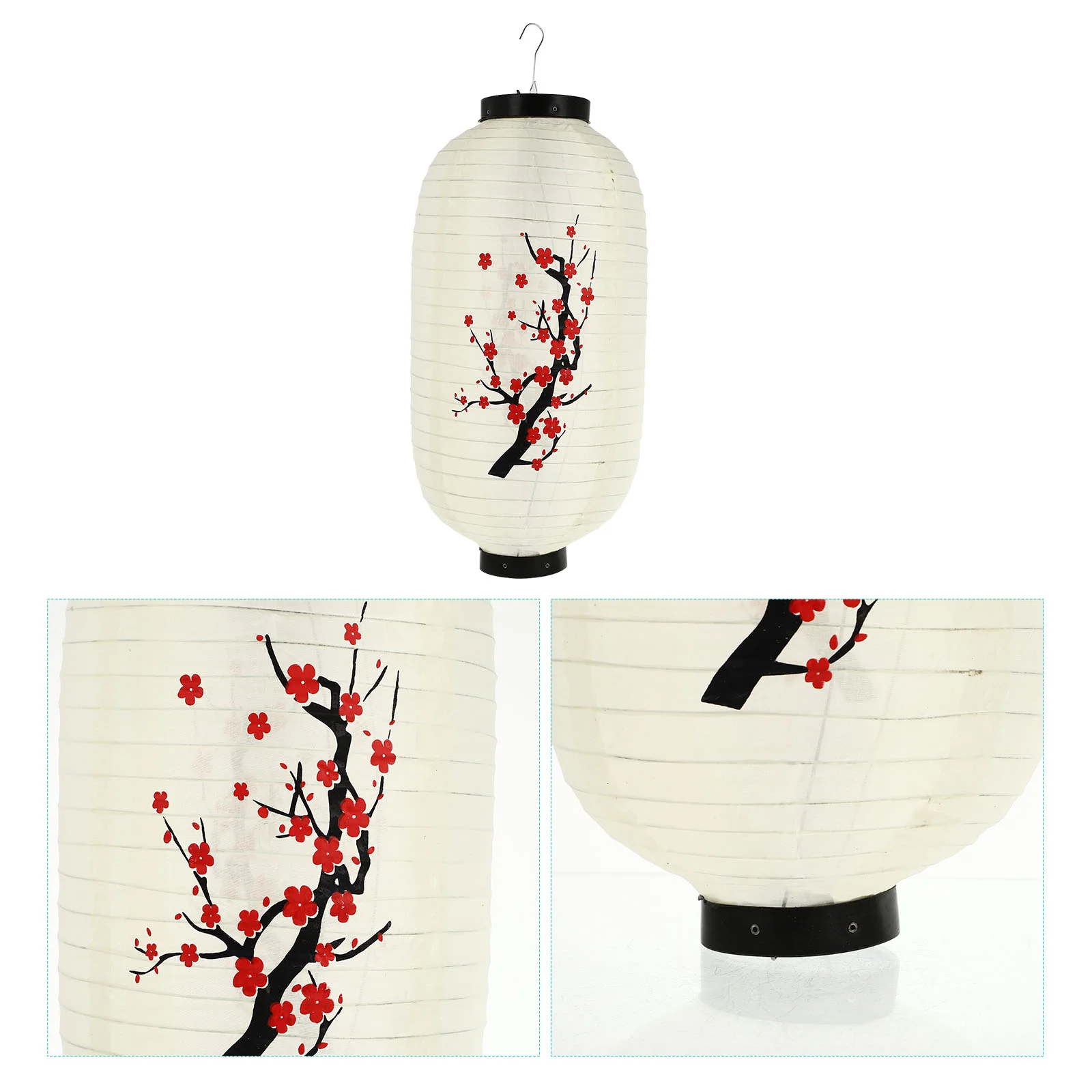 

Traditional Red Paper Lantern Plum Cherry Blossom Decor Japanese Style Lanterns