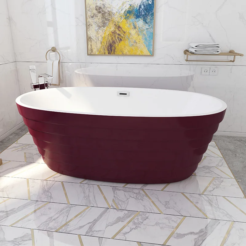 Acrylic Bathtub Shower Room Usage 1600mm Length Big Space Enjoy Bath Time 2