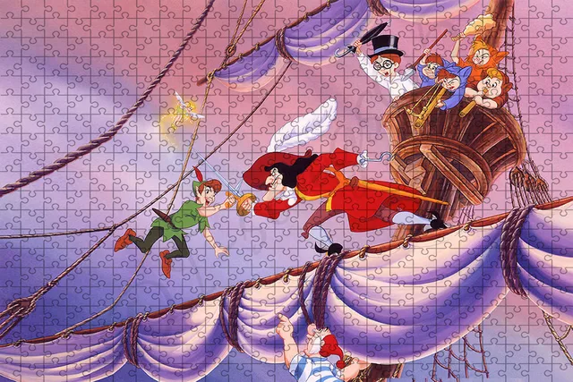 Puzzle Peter Pan et Tinker Bell, grande série de dessins animés, pour  adultes, jouets éducatifs, cadeaux - AliExpress