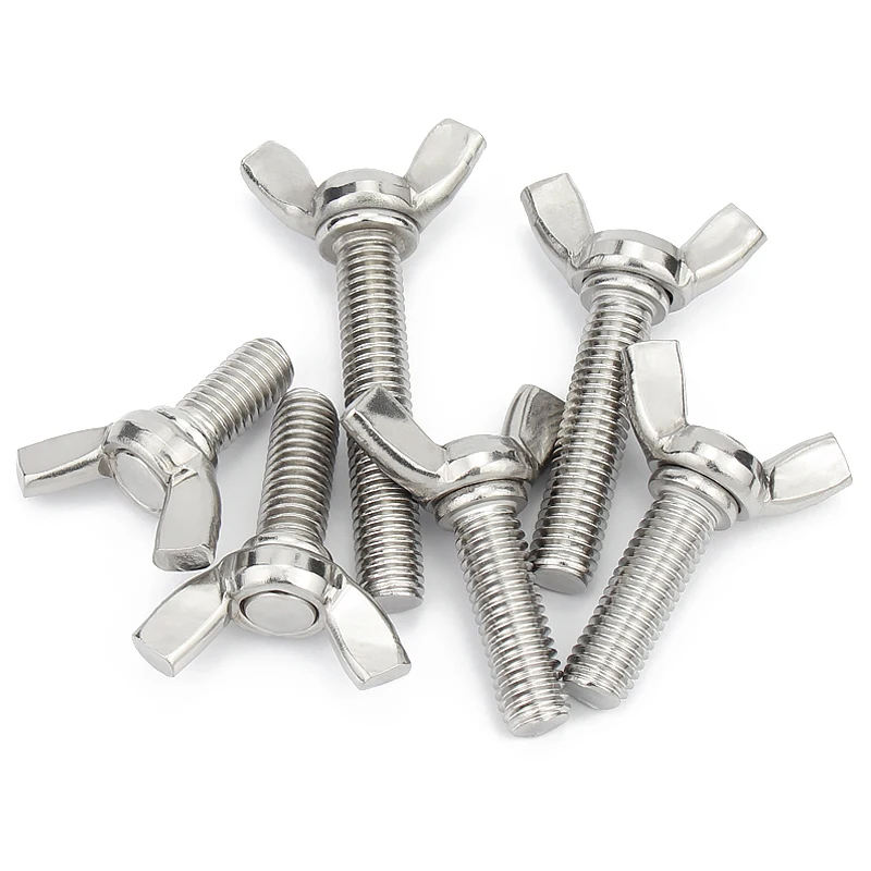 316 Stainless Steel Butterfly Bolt M4 M5 M6 M8 Wing Bolts Thumb Wing Screw Hand Tightening Screws Claw