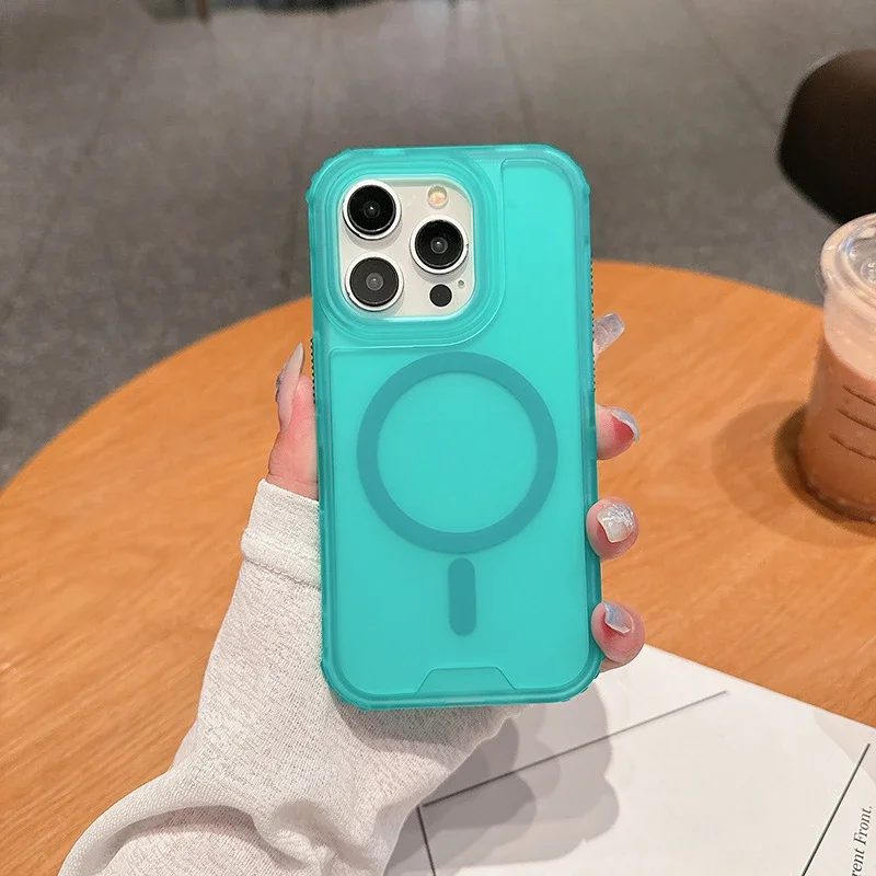 Shockproof Magnetic Phone Case with Full Coverage and Magsafe Compatibility