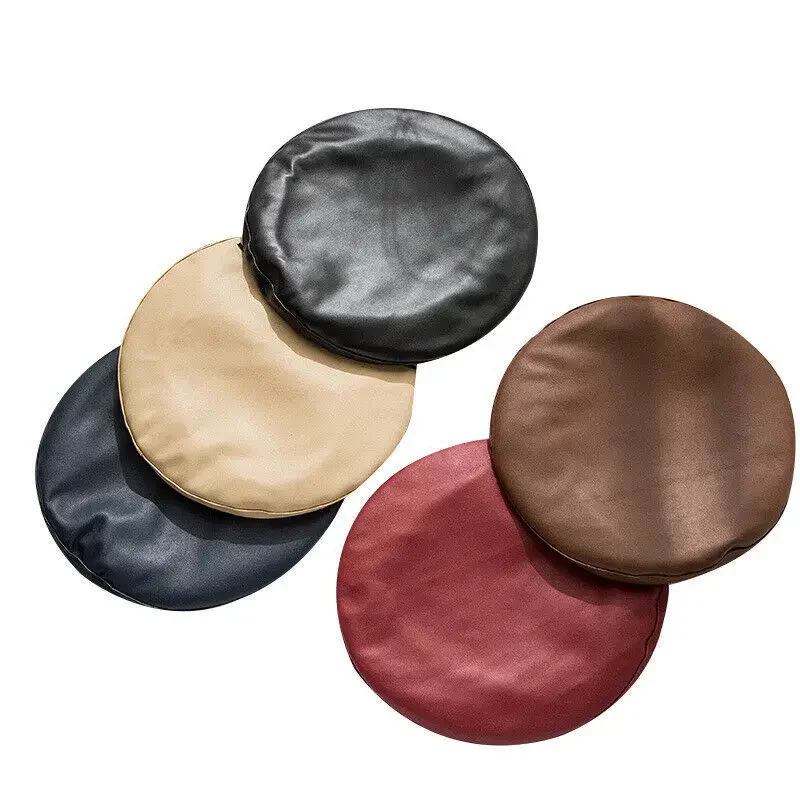Beret Hat Woolen Beret Fashion Solid Color Beret Women Vintage PU Leather Berets Hats Autumn Winter Lady Elegant Octagonal Cap Caps Panama Hat
