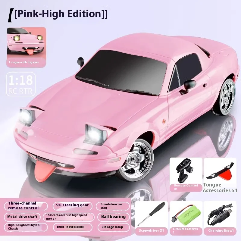 New1:18 Adorable Mx-5 Miata Rx7 Rc Drift Car 2.4g Esp Gyro Flip-Up