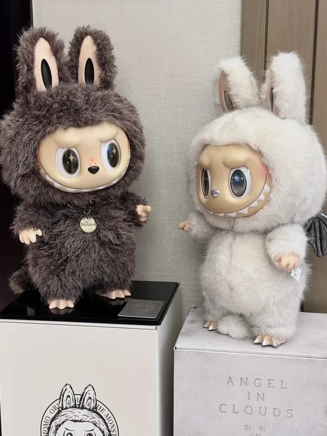 Original POP MART 58cm ZIMOMO Archangel LABUBU Leader Vinyl Face