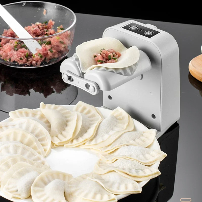 Automatic Electric Dumpling Maker Machine - Compact Home Use, Fast Press Tool for Kitchen | New Design Easy Cooking