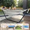 Gyroor Adjustable Stand Hammock - 600lb Capacity Stylish Hammock Bed with Storage Bag for Outdoor Relaxation