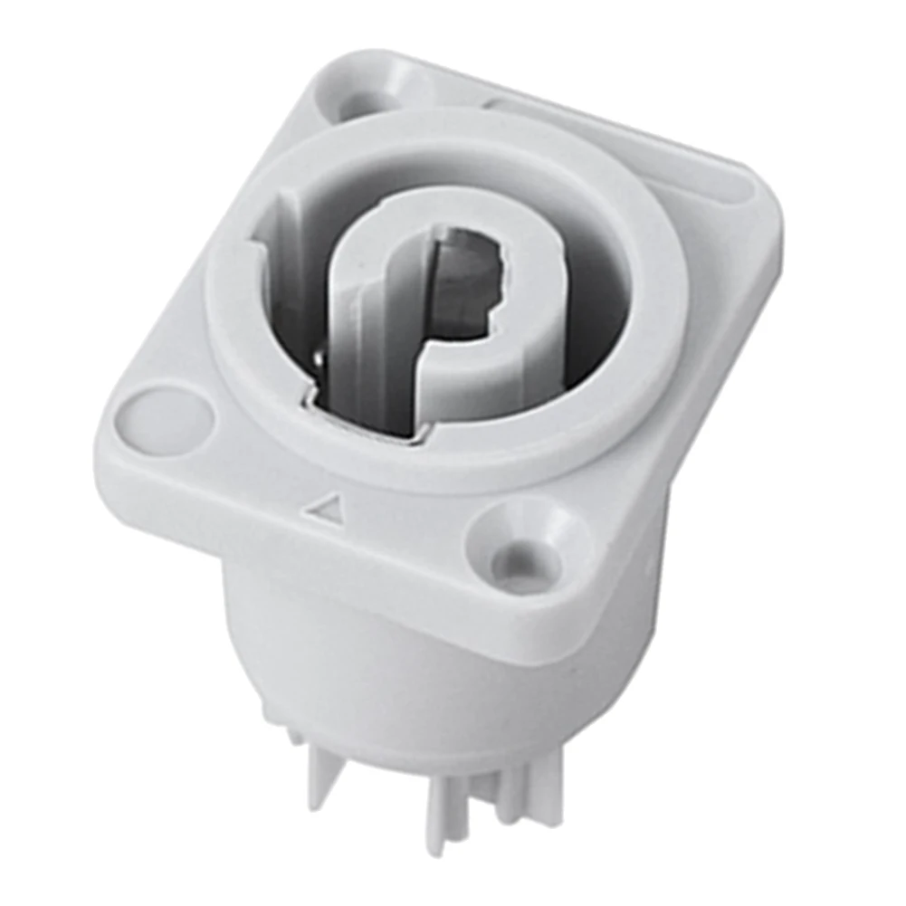 10PCS Powercon Connector 3 Pins 20A 250V Power Speaker Panel Socket Female for LED Screen Stage Lighting,Grey