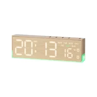 Multi-function Digital Alarm Clock with LED Screen, Temperature, Weekday, Calendar, Dual Alarms, Snooze for Bedroom Office Decor 5