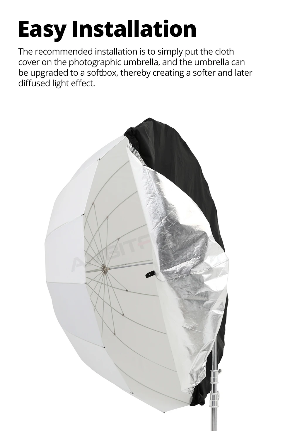 DPU-85T DPU-105T DPU-130T DPU-165T Professional Portable Photography Umbrella fo