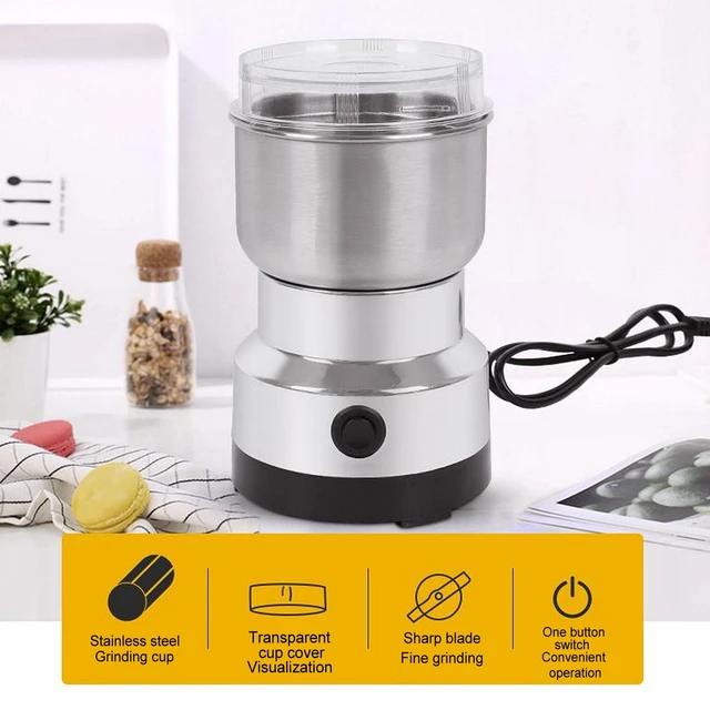 Electric Coffee Grinder for home Nuts Beans Spices Blender Grains Grinder  Machine Kitchen Multifunctional Coffe Bean Grinding - AliExpress
