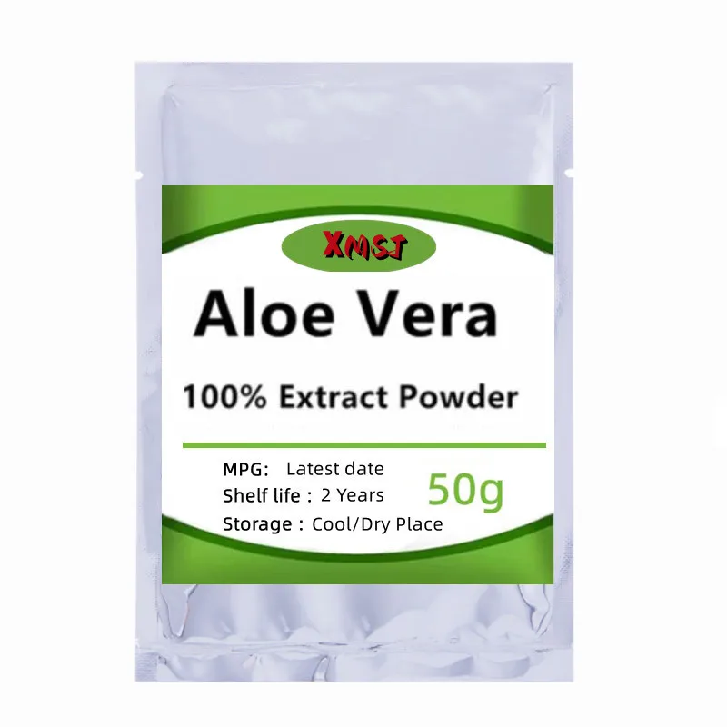 Aloe Vera Extract Powder 50-1000g Natural Cosmetic Raw Anti Aging Skin Whitening Moisturizing Anti-bactericidal