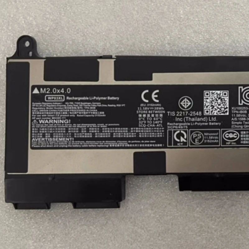Bateria do Portátil para hp Elitebook Wp03xl Hstnn-lb8w Hstnn-ob2j M73466005 M64304422 M64305-421 11.58v 830 840 845 860 1040 g9 Novo - Imagem 2