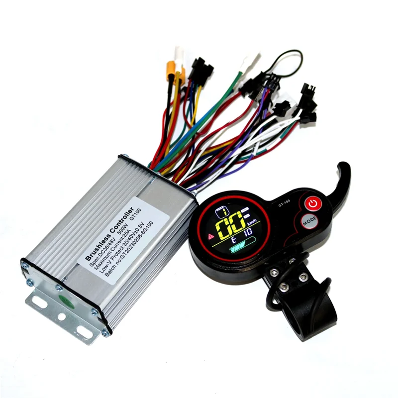 

GT-100 LCD Display Instrument Dashboard Controller Cable Kit 36V 500W Controller Electric Scooter Accessories