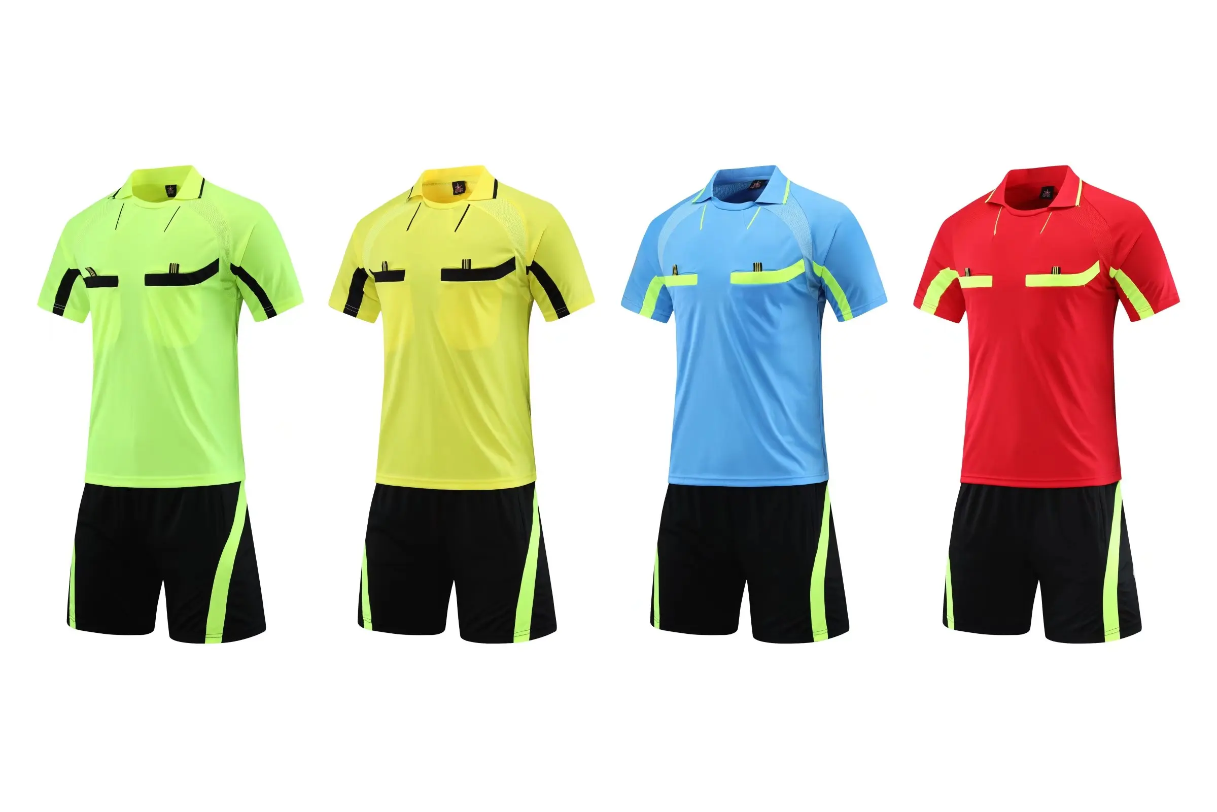Soccer Referee Uniform #105 Football Set Men&lsquo;s Jersey Shorts