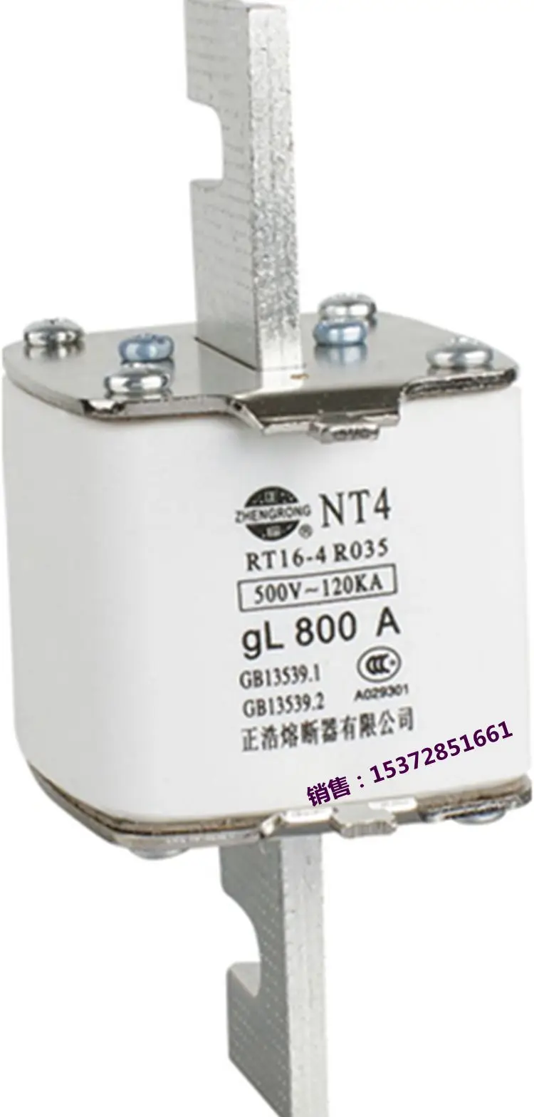 

NT4 RT16-4 Knife Shaped Square Tube Low-voltage Ceramic Fuse 500V-120KA GL800A 1000A