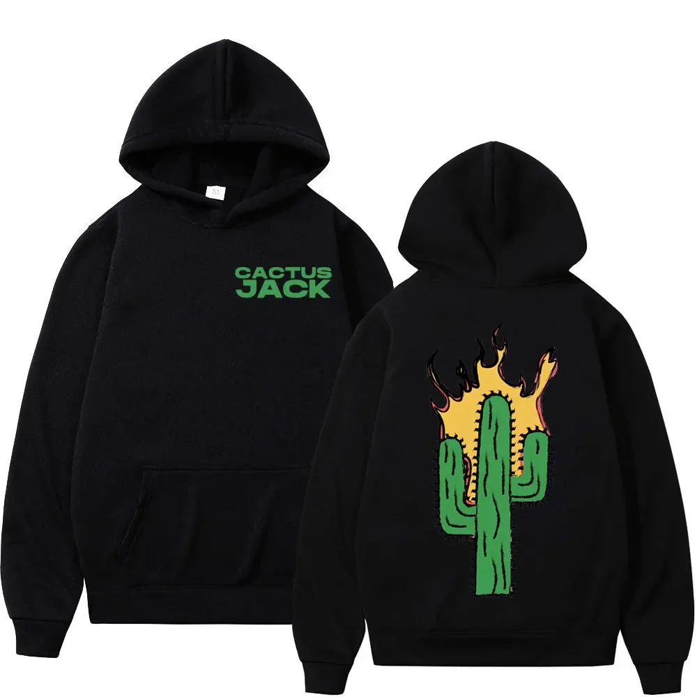 

Rapper Cactus Jack Double Sided Print Hoodies Men Women Fashion Y2k Style Oversized Pullovers Street Trend Hip Hop Sweatshirts