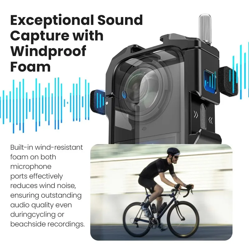 퀵 릴리스 보호 프레임 케이지, Insta360 X5 액션 카메라 액세서리용 금속 프레임 하우징