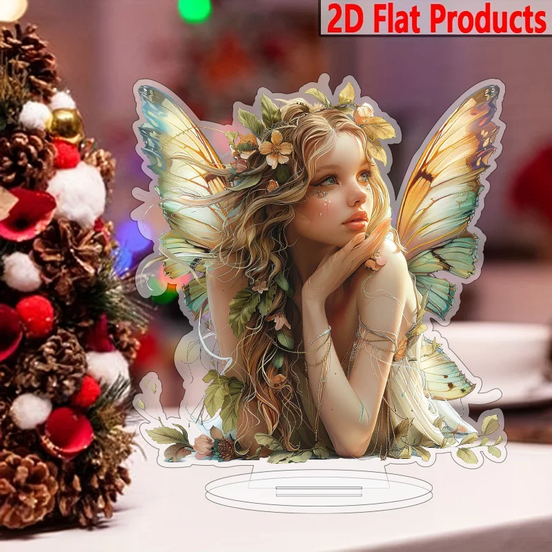 Christmas Elf Acrylic Tabletop Decor with Stand-Festive Desk Ornament, Perfect for Home And Office Holiday Decoration, Ideal G