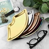 Stainless Steel Lip Shaped Jewelry Tray Home Cosmetics Metal Tray Female Jewelry Storage Tray Decorative New 1