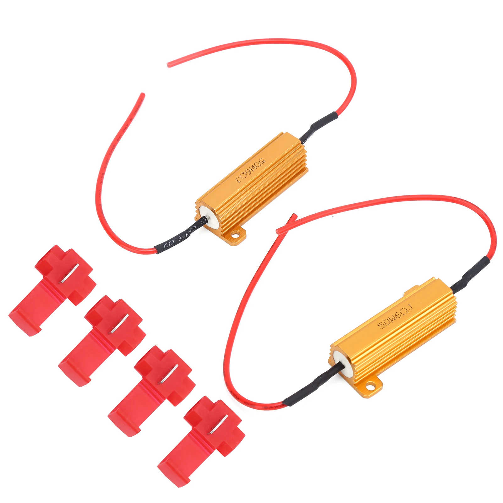 50W LED 디코더 오류 디코더 금속 + ABS 표준 사양 6Ω 자동차 부품용 주간 주행등용 헤드라이트용