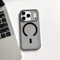 CrystalShield™ – Coque Magnétique Transparente pour iPhone - Noire