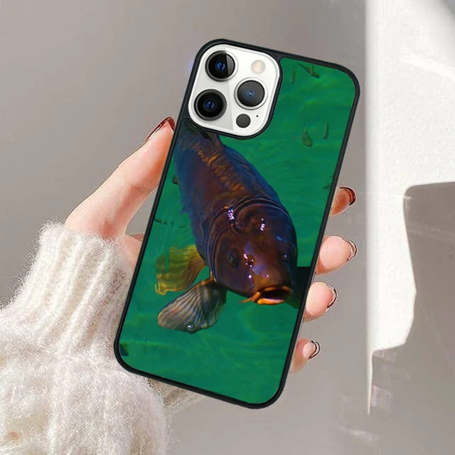 Carp Fish Phone Case For iPhone 14 15 13 12 Mini XR XS Max Cover For Apple iPhone 11 Pro Max 6 8 7 Plus SE2020 Coque- Sab9a2be89f3644f4af4e5eb20ca8a2efi