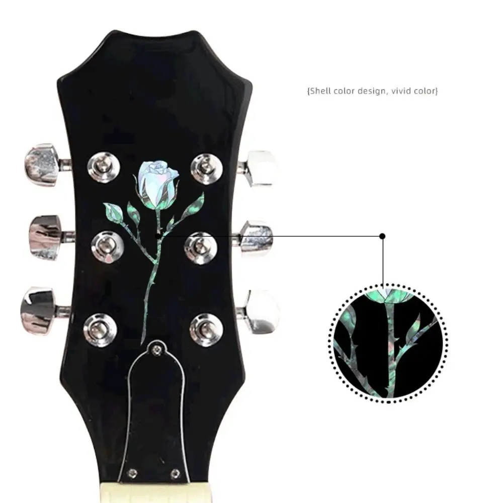Guitar Head Sticker PVC Personalise Guitar Panel Sticker Inlay DIY Headstock Decal Electric