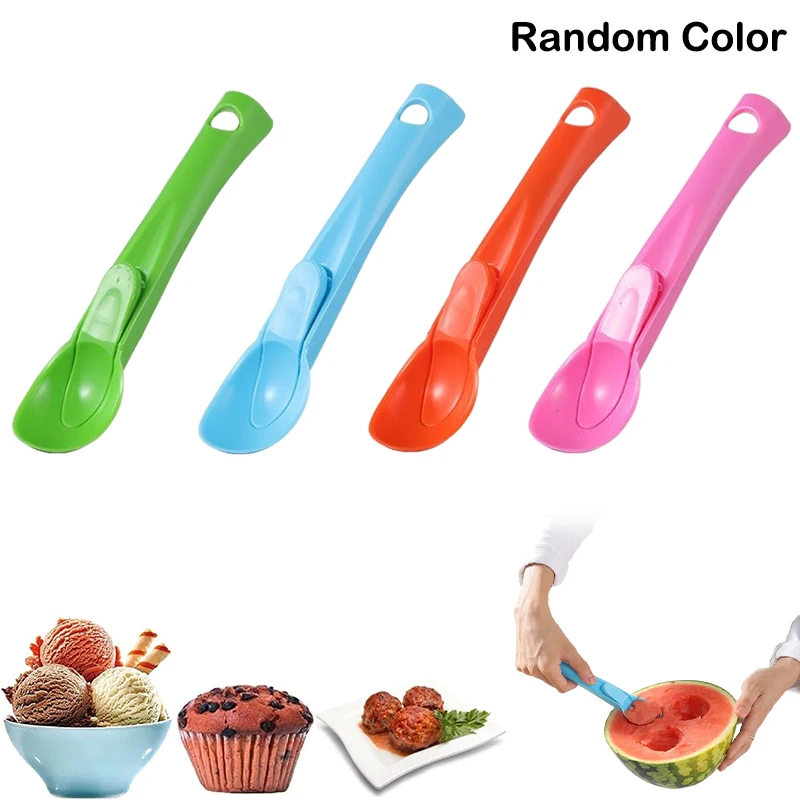 Plastic Thickened Ice Cream Spoon Ice Cream Spoon Dessert Fruit Dig Yogurt Pudding Tableware Specialty Spoons