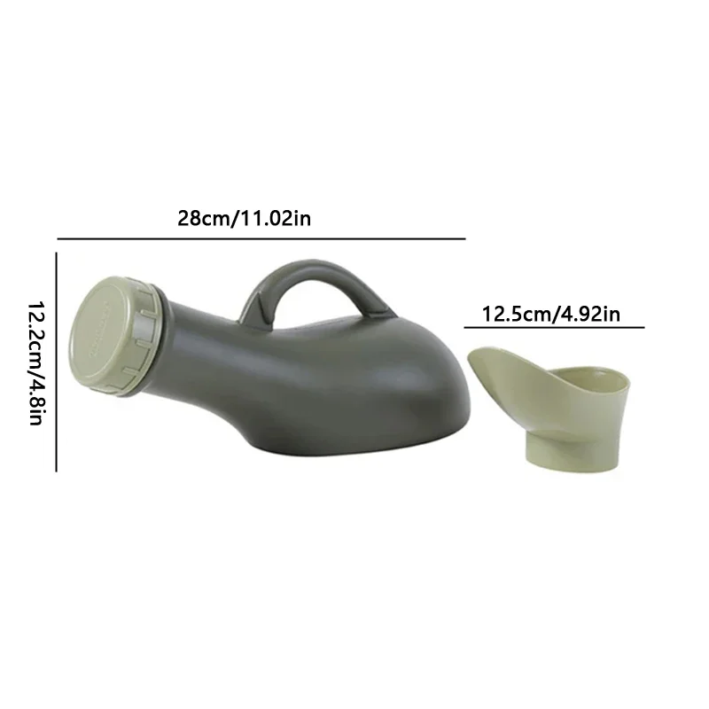 1000ML Unisex Urine Portable Bottle Plastic Urinal Pot with Lid Travel Camping Vehicle Mounted Emergency Urine Bottle Container