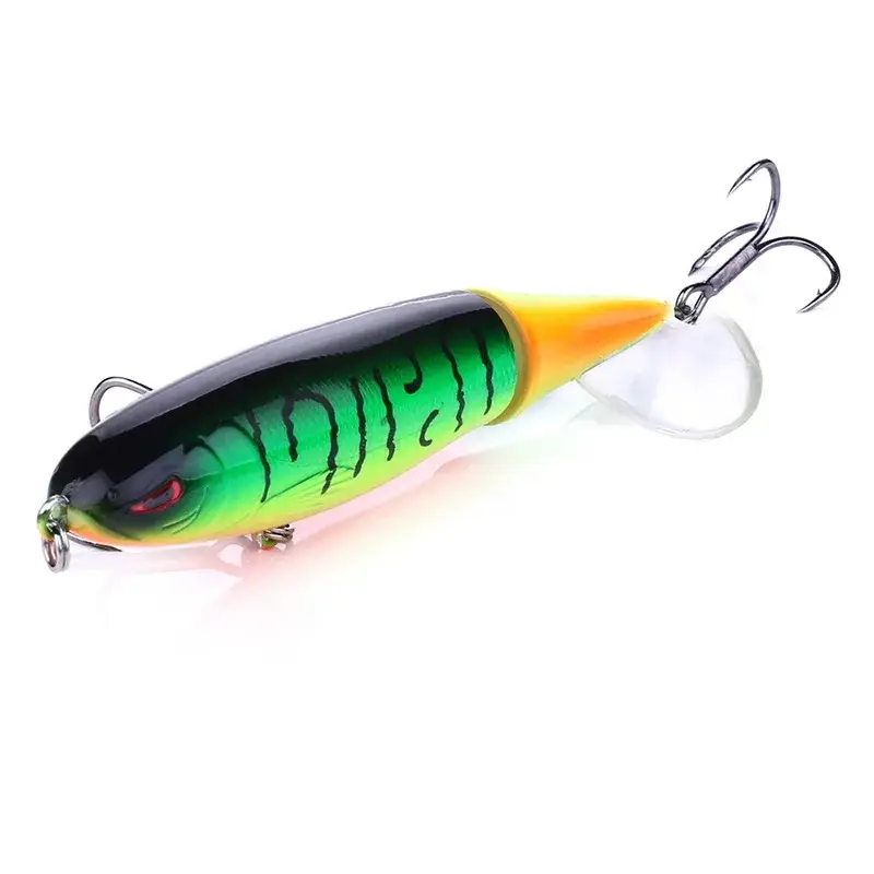 1pcs 10cm 14cm Topwater Spinner Fishing Lure Popper Artificial Pencil Hard Bait Propeller Rotating Tail Fishing Tackle Swimbait - Image 11