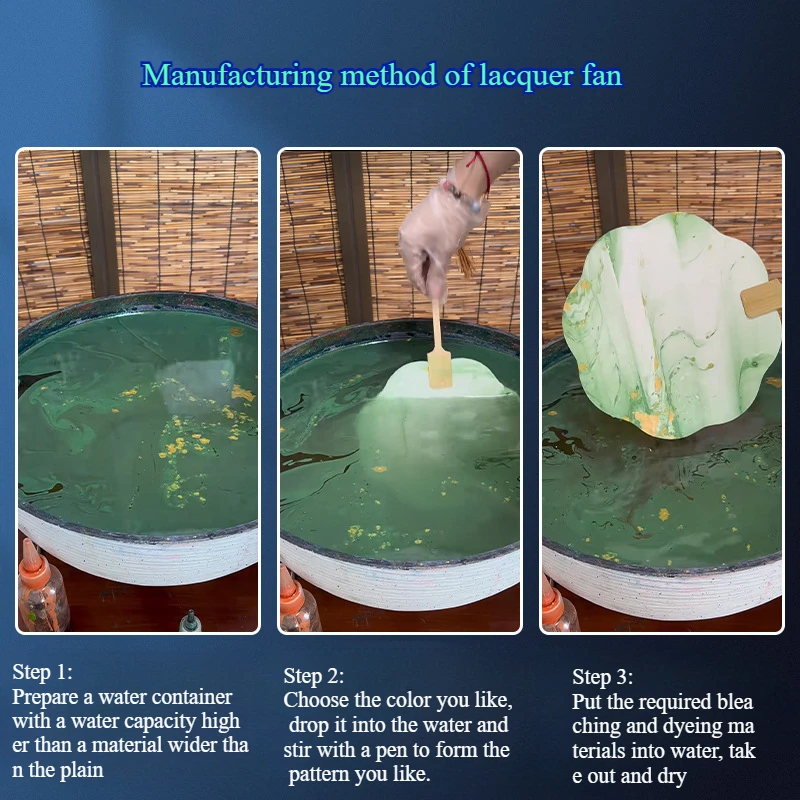 20ML 무형 문화 유산 크리 에이 티브 DIY 페인트 팬 안료 그룹 팬 고대 스타일 쌀 종이 자연 드리프트 페인트