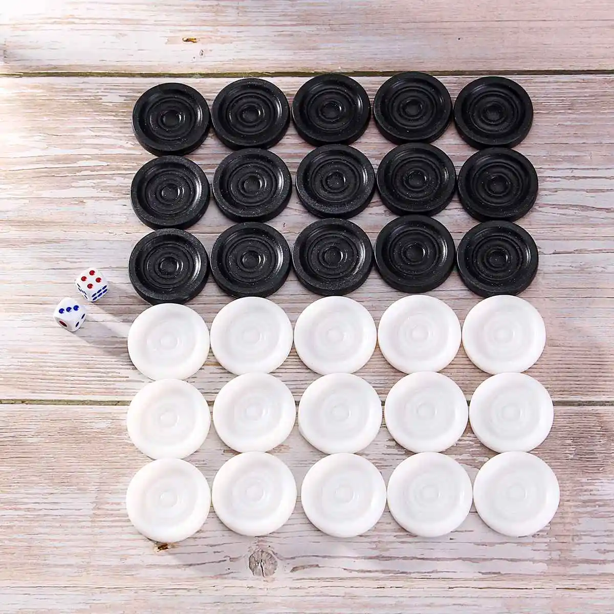 32 PCS Backgammon Chess Piece Kids Learning Plastic Chess Pieces Draughts Board Game Pieces Draughts&Checkers board game table games chess pieces and board chess pieces game replacement pieces