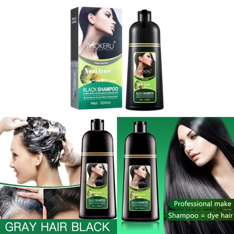 

Natural Hair Dye Shampoo for the Elderly in Minutes Long Lasting Black Easy to Use Black Hair Dye Shampoo Fast Acting