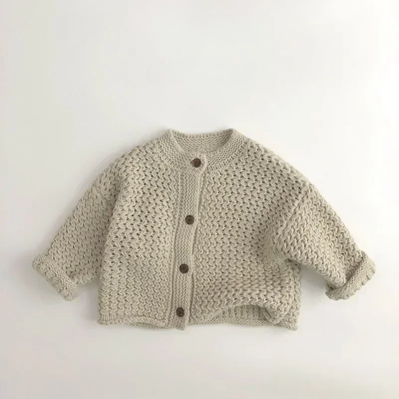Baby Girls Sweater DGUKYM New Children Sweaters Pinenapple Striped Boys Carigans Single Breasted Girls Knitwear Women Sweater Cashmere Sweater