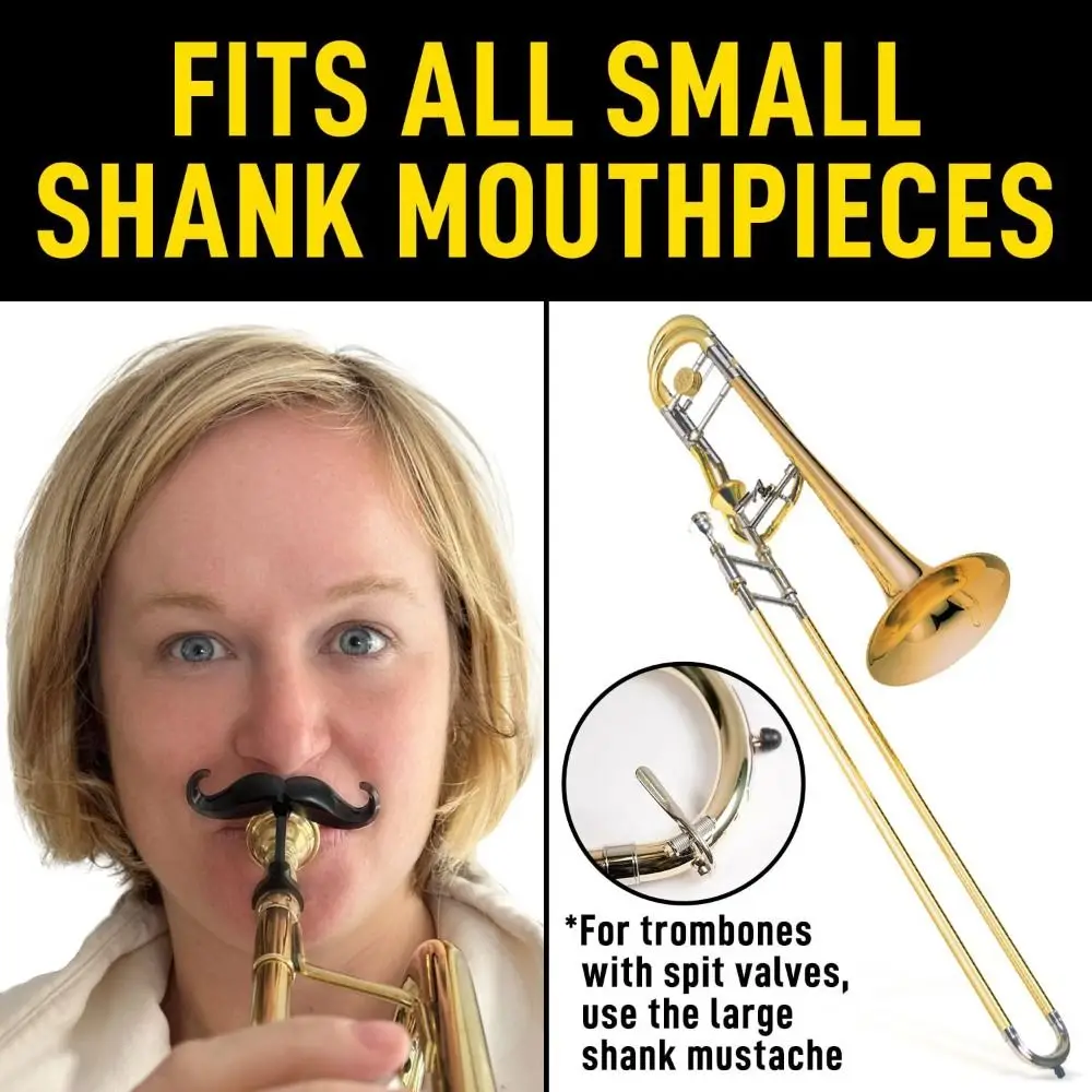 Trombone Accessory Clip On Mustache Trombone Gear Multipurpose Protective Case Convenient Humorous