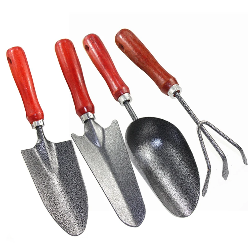 Three-piece set of gardening tools mini paint shovel shovel flower potted garden vegetable small iron