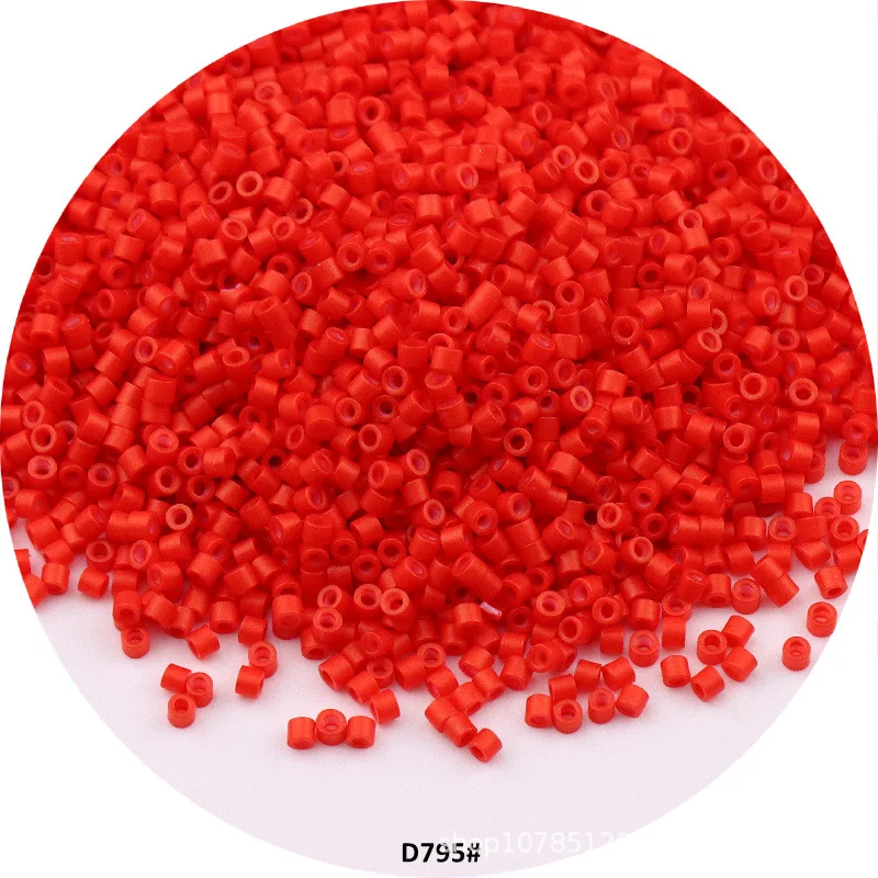 1000pcs 11/0 DB Glass Beads 1.3x1.6mm Frosted Metallic Matte Macaroon Opaque Color Japanese Seedbeads for DIY Jewelry Making