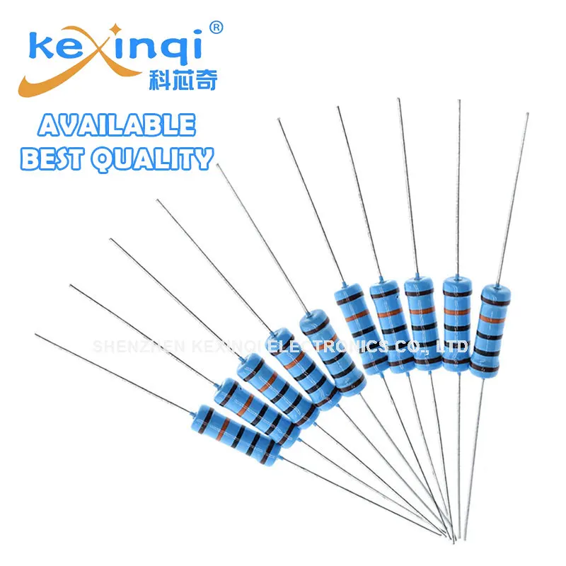 10pcs 2W Metal Film Resistor 1% 0.1R-2.2M Ohm