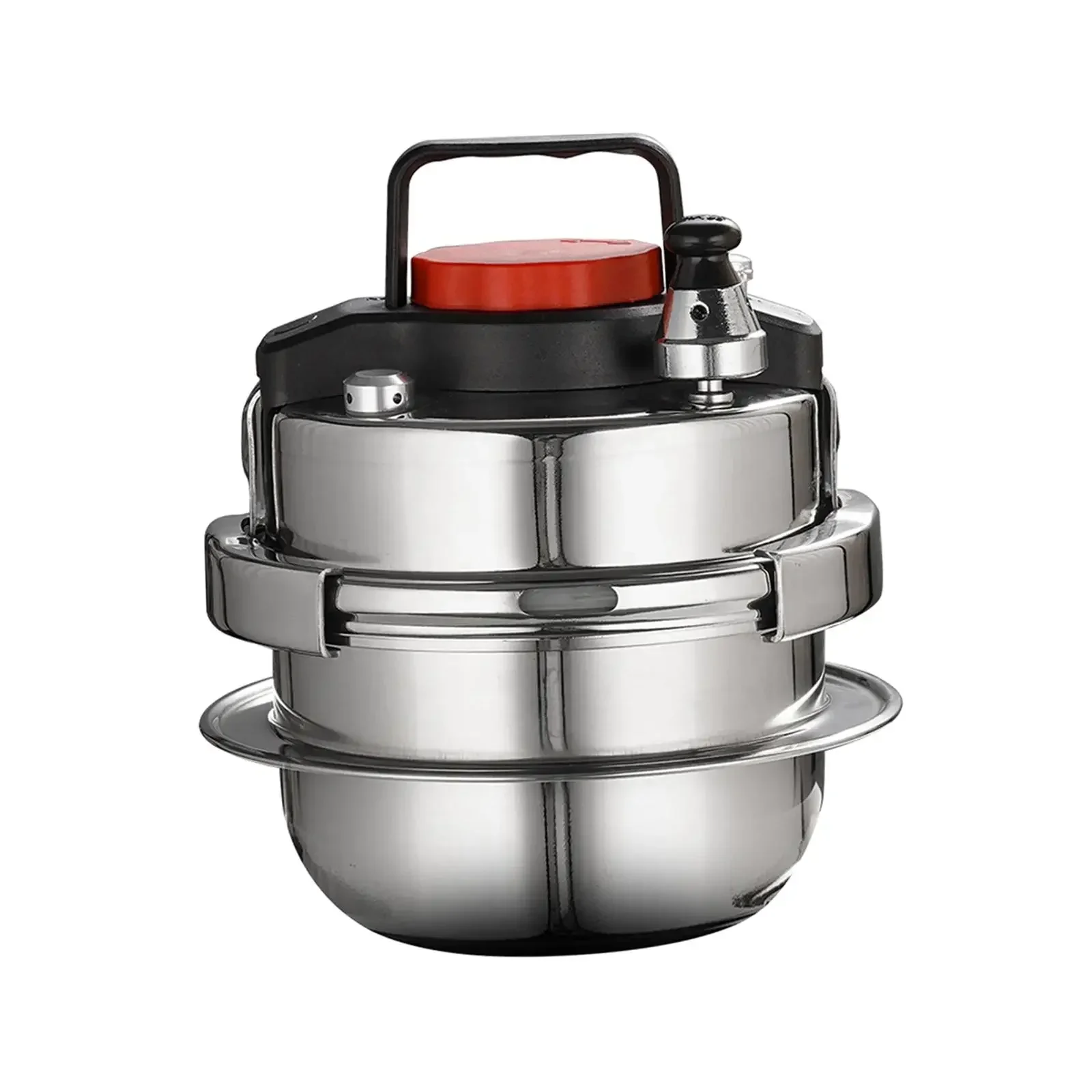 

1.4L Portable Micro Pressure Cooker Stainless Steel Outdoor Camping Household Mini Pressure Cooker 5-minute Quick Cooking Pot